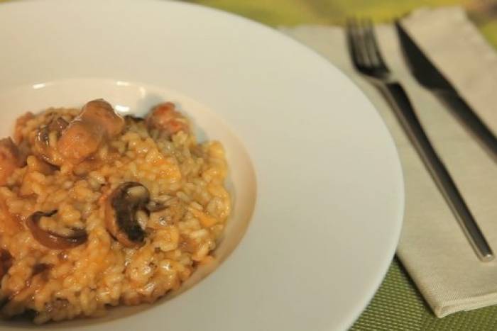 Risotto Speziato Con Funghi E Salsicce Ricetta Star