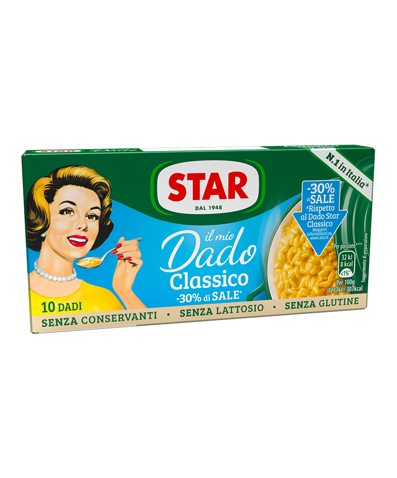 Il Mio Dado Star - Classico con -30% di sale rispetto al Dado Star Classico