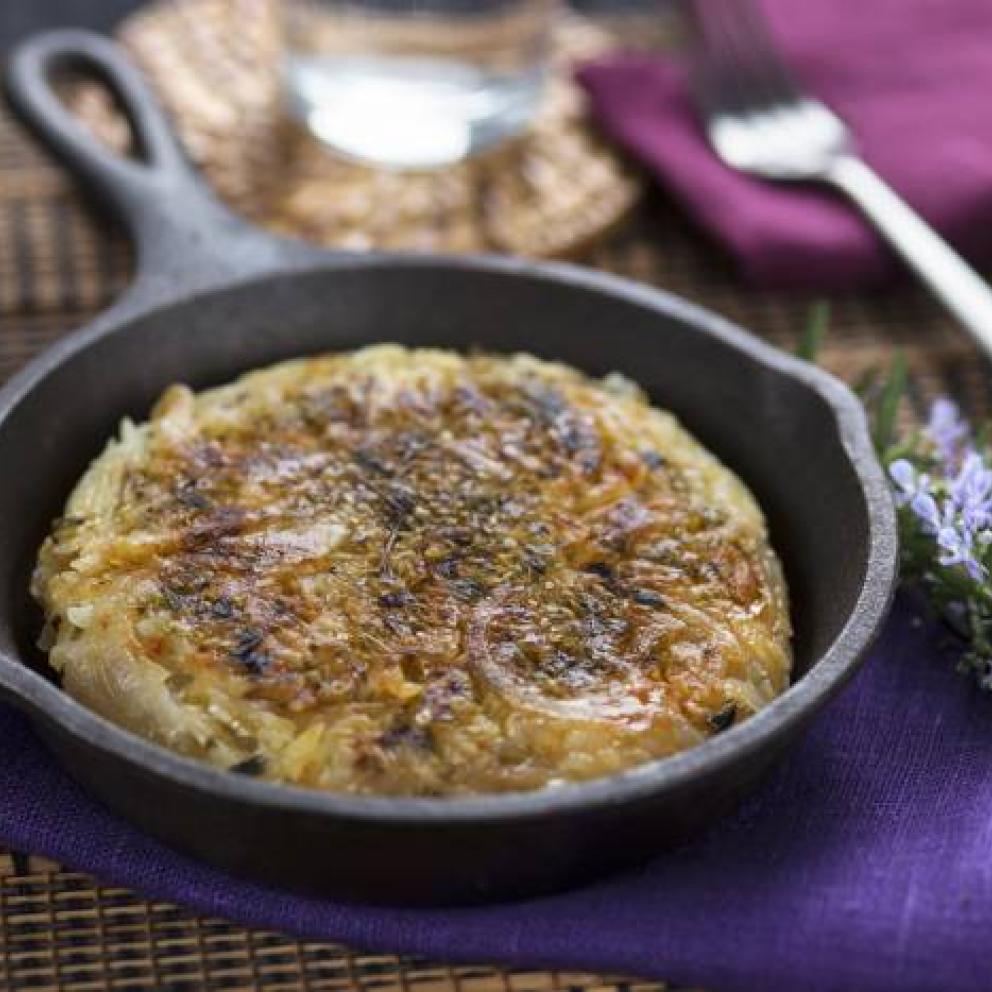 Gratin di patate e cipolla