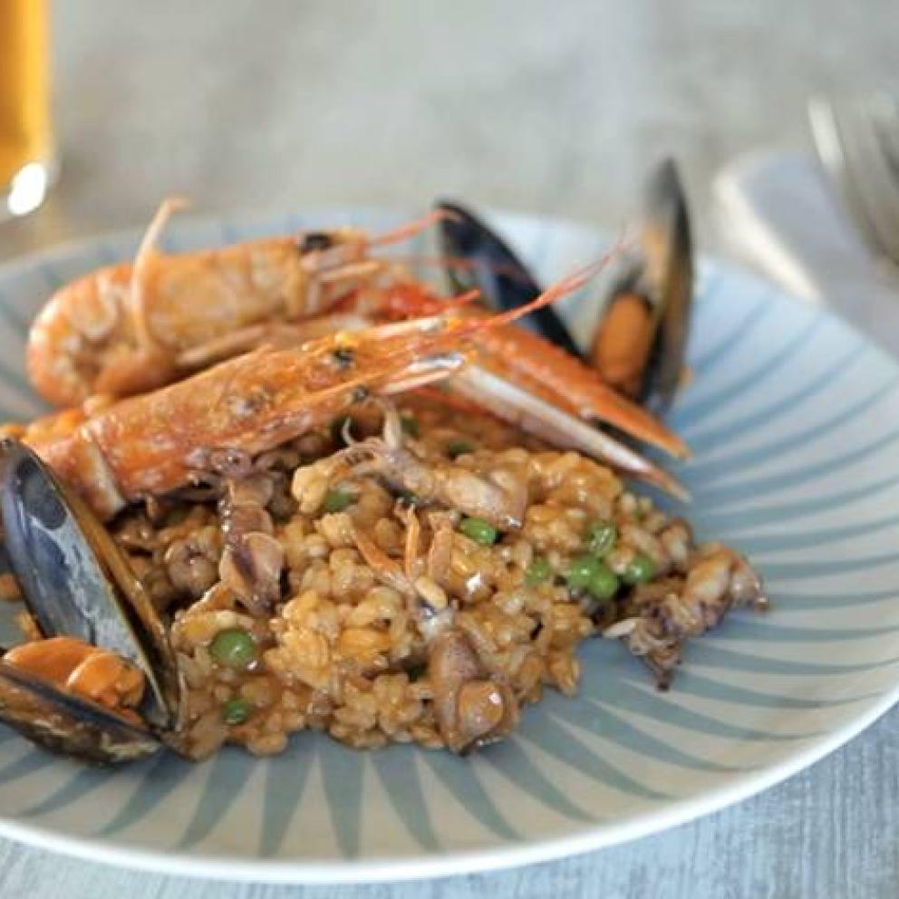 Paella ai frutti di mare