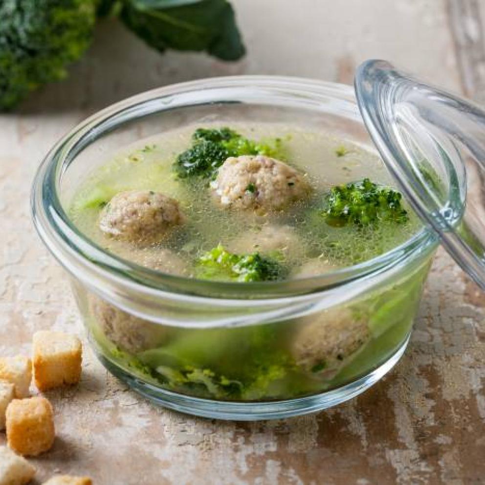 Polpette di carne e broccoli