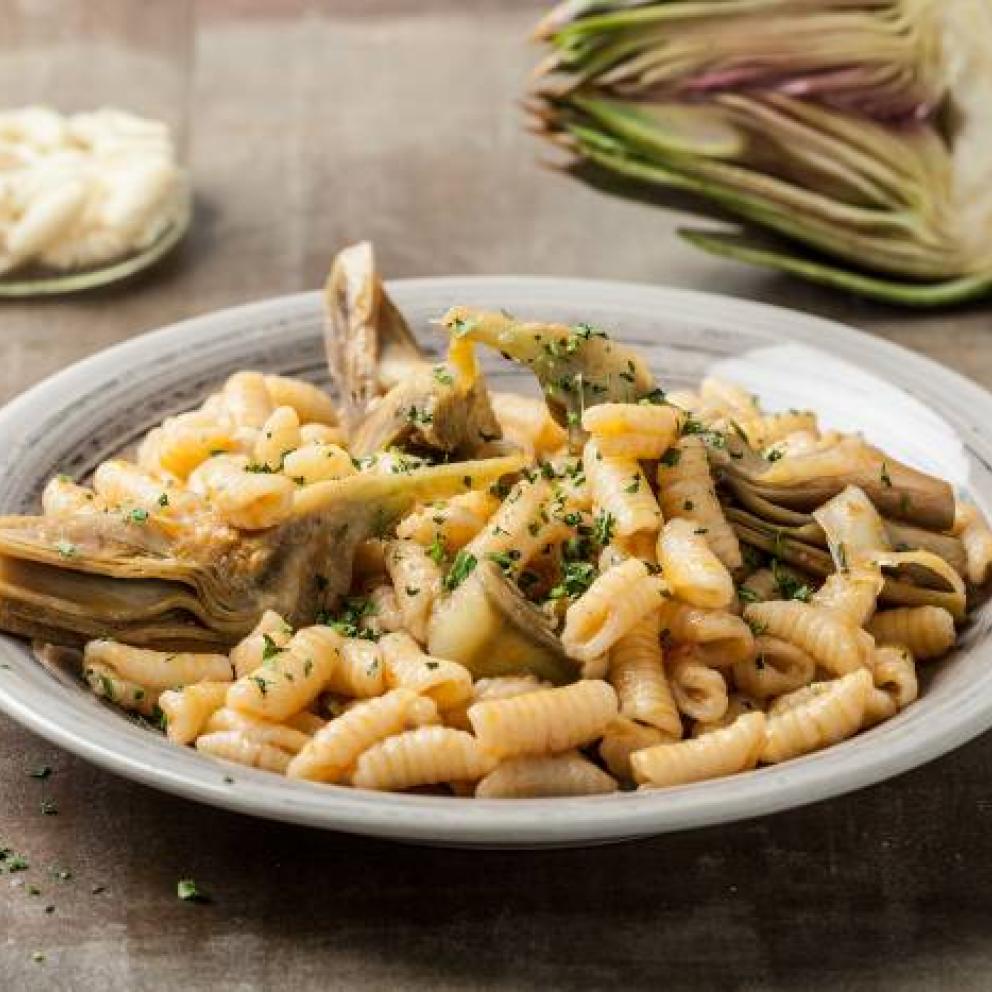 Pasta con i carciofi