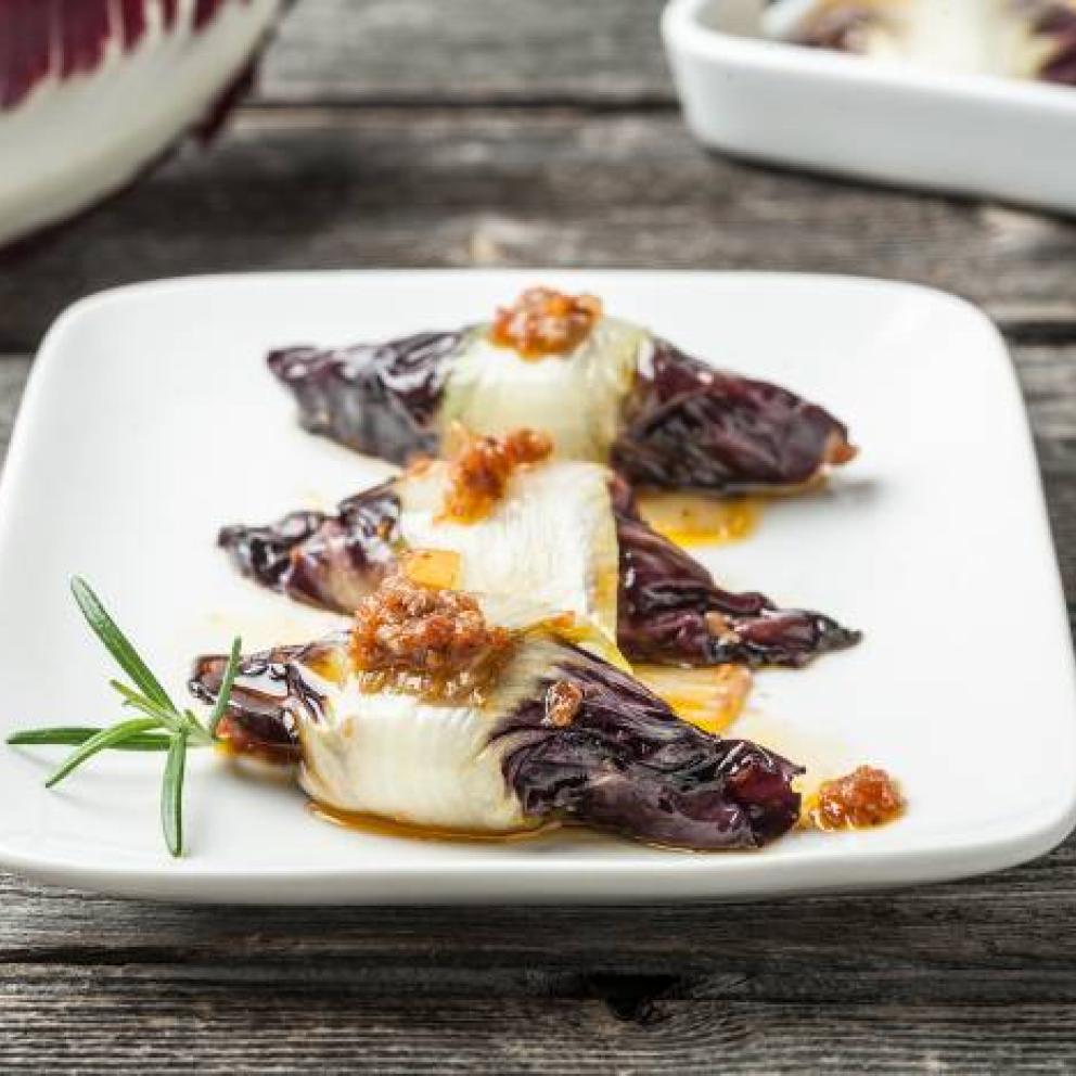 Involtini di radicchio e manzo