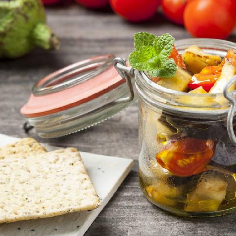 Melanzane alla menta e pomodoro