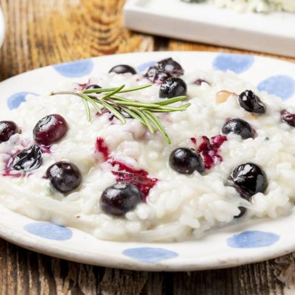 Risotto ai mirtilli