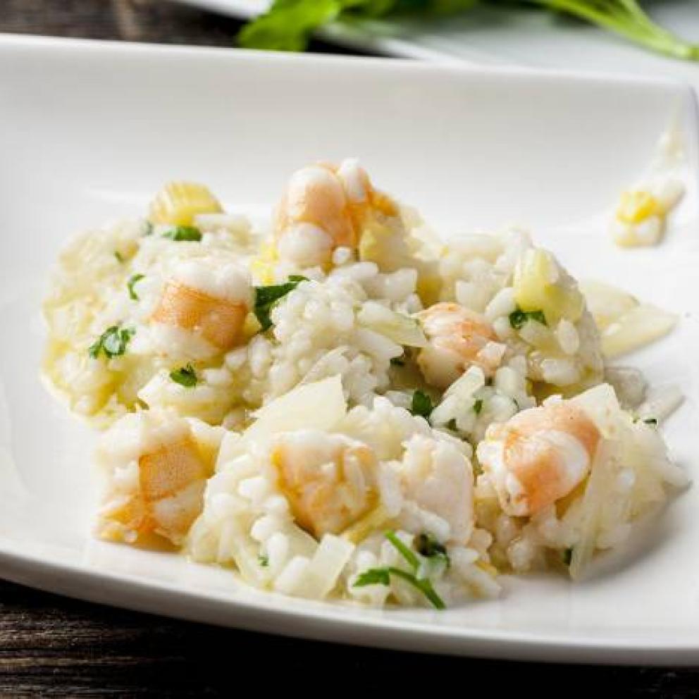 risotto con gamberetti