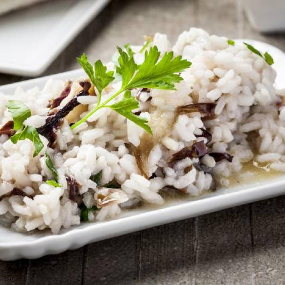 Risotto con radicchio e taleggio