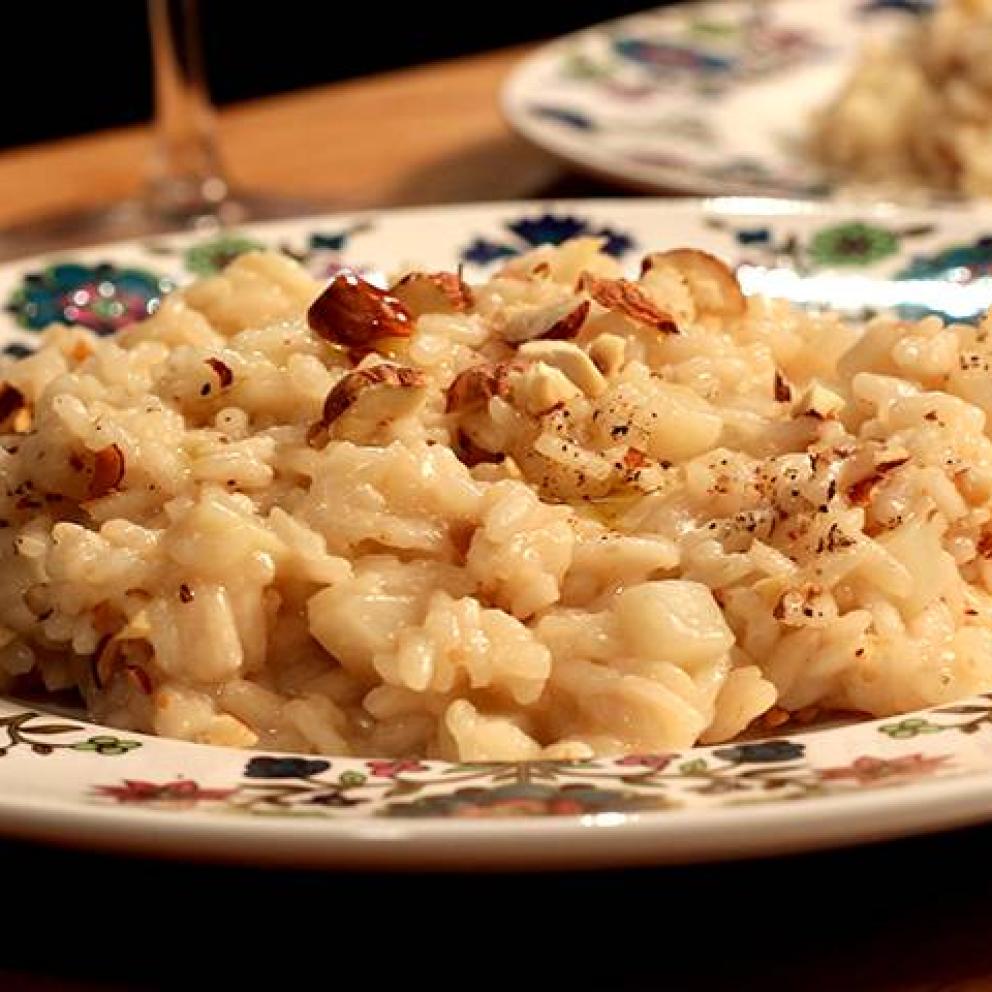 risotto con topinambur