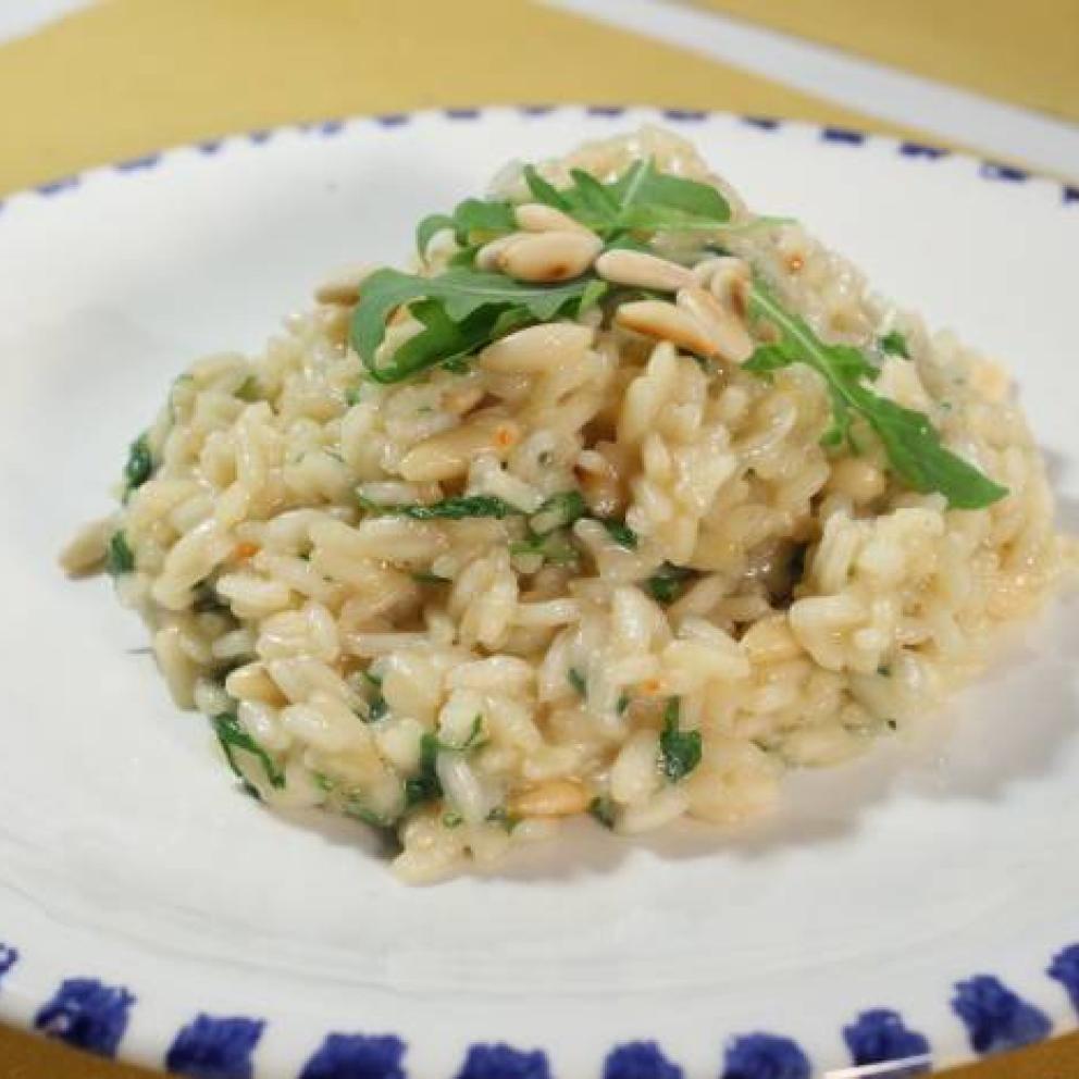 risotto con rucola