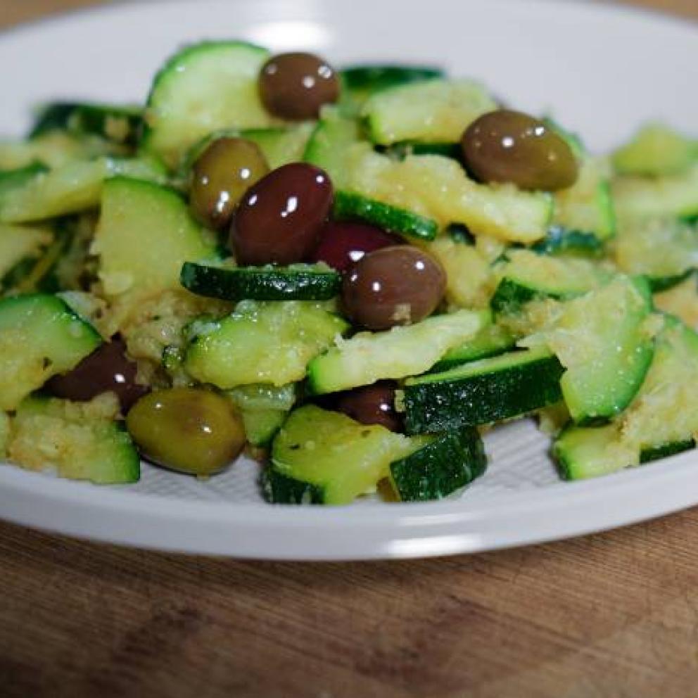 zucchine in padella