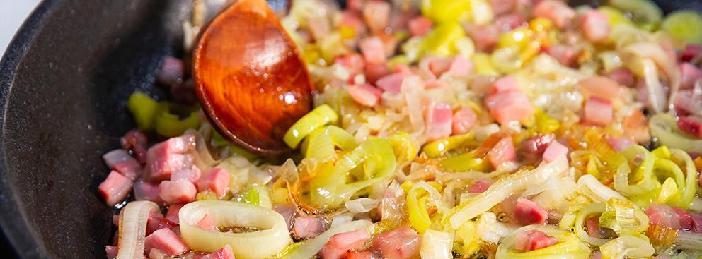 Pasta zucchine e pancetta