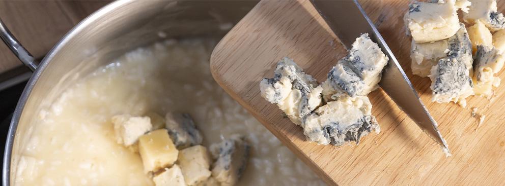 Risotto con gorgonzola pere e noci