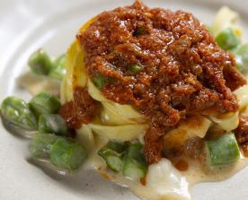 Timballo di tagliatelle al ragù